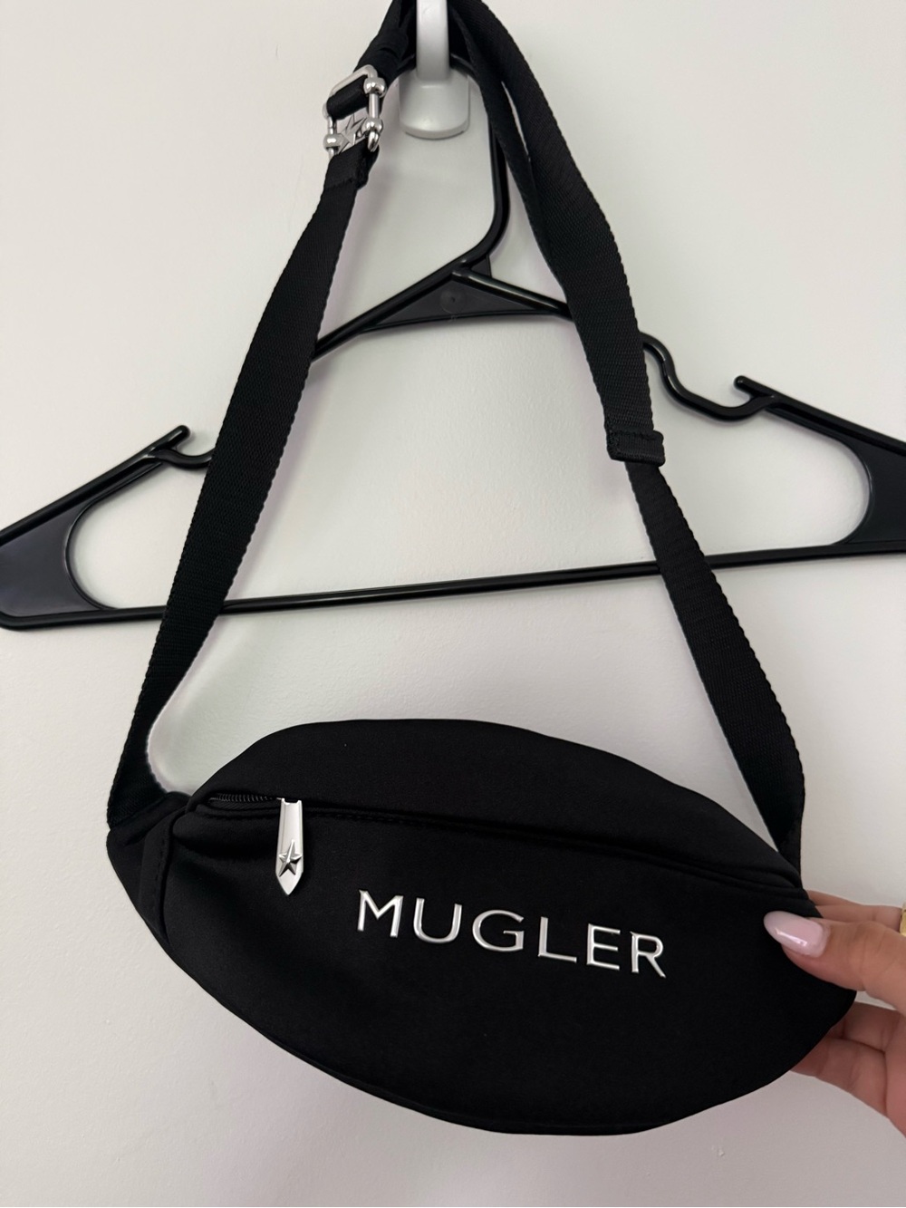 Mugler (parfum) Black Crossbody Belt Bag